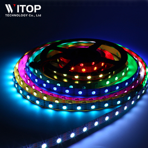 SK9822 (ähnlich APA102) 1m/5m 30/60/144 LEDs/Pixel/m IP20/IP65/IP67 DATEN und UHR separat DC5V Smart LED-Pixelst reifen - Product Image 6