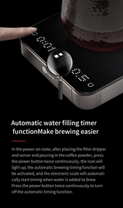 ZeroHero 2kg/0.5g Custom Logo Digital Drip Coffee Kitchen Food Scale <strong>With</strong> <strong>Countdown</strong> <strong>Timer</strong> - Product Image 2
