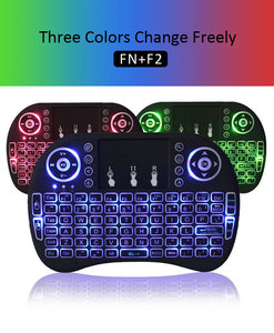 2025 nuevo caliente 3 colores retroiluminado I8 Mini teclado inalámbrico 2,4 GHz Multi-idioma Air Mouse con panel táctil para ordenador portátil TV Android TV Box - Product Image 5
