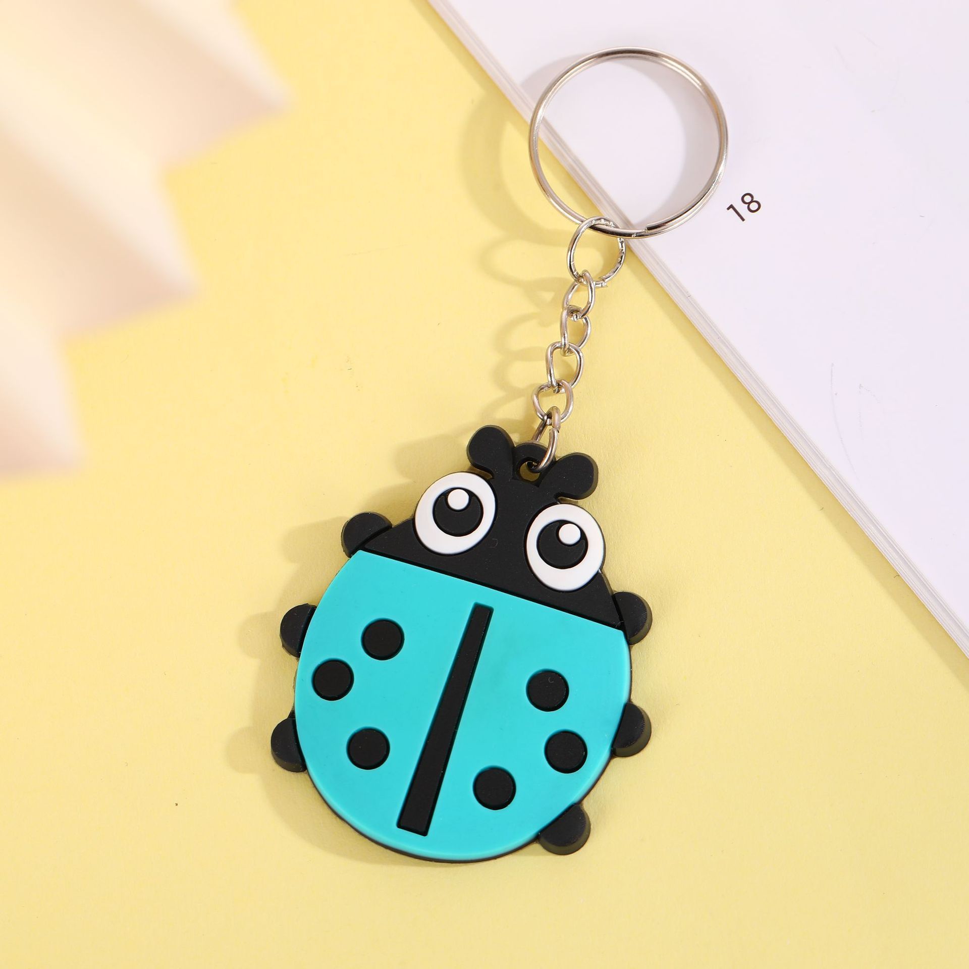 Blue seven-spotted ladybug