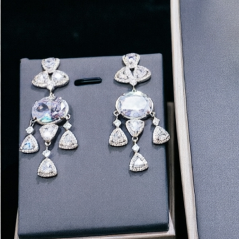 Boucles d'oreilles blanches
