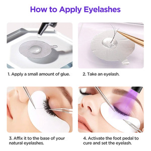 Adjustable 5W <strong>UV</strong> LED <strong>Lamp</strong> for Eyelashes Extension Moveable Stand Fast Curing Time ABS Material Multiple Plug Types-for Eye Care - Product Image 5