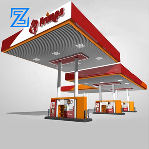 Estructura de armazón espacial, edificio de acero, cubierta de gasolinera - Product Image 6