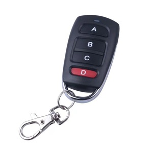 433MHz kablosuz uzaktan kumanda 4 düğmeler elektrikli rulo kepenk kapı anahtarsız giriş garaj kapı uzaktan kumandası Metal anahtar RF - Product Image 6