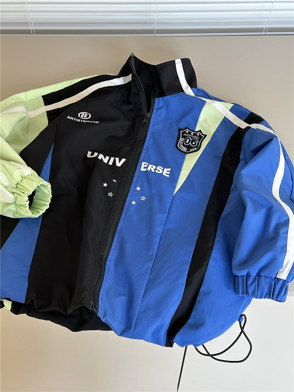 Veste de couleur contrastée