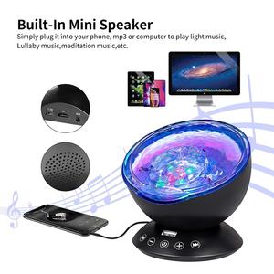 Bambini oceano Wave LED luce notturna lampada lampada telecomando Timer altoparlante musicale con materiale ABS per la stanza del bambino - Product Image 3