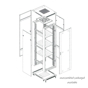OEM 19 pollici di progettazione di fabbrica Server Rack Cabinet DDF ingresso dati per esterni armadi di rete in acciaio 12U 14U 18U 22U 37U Stock