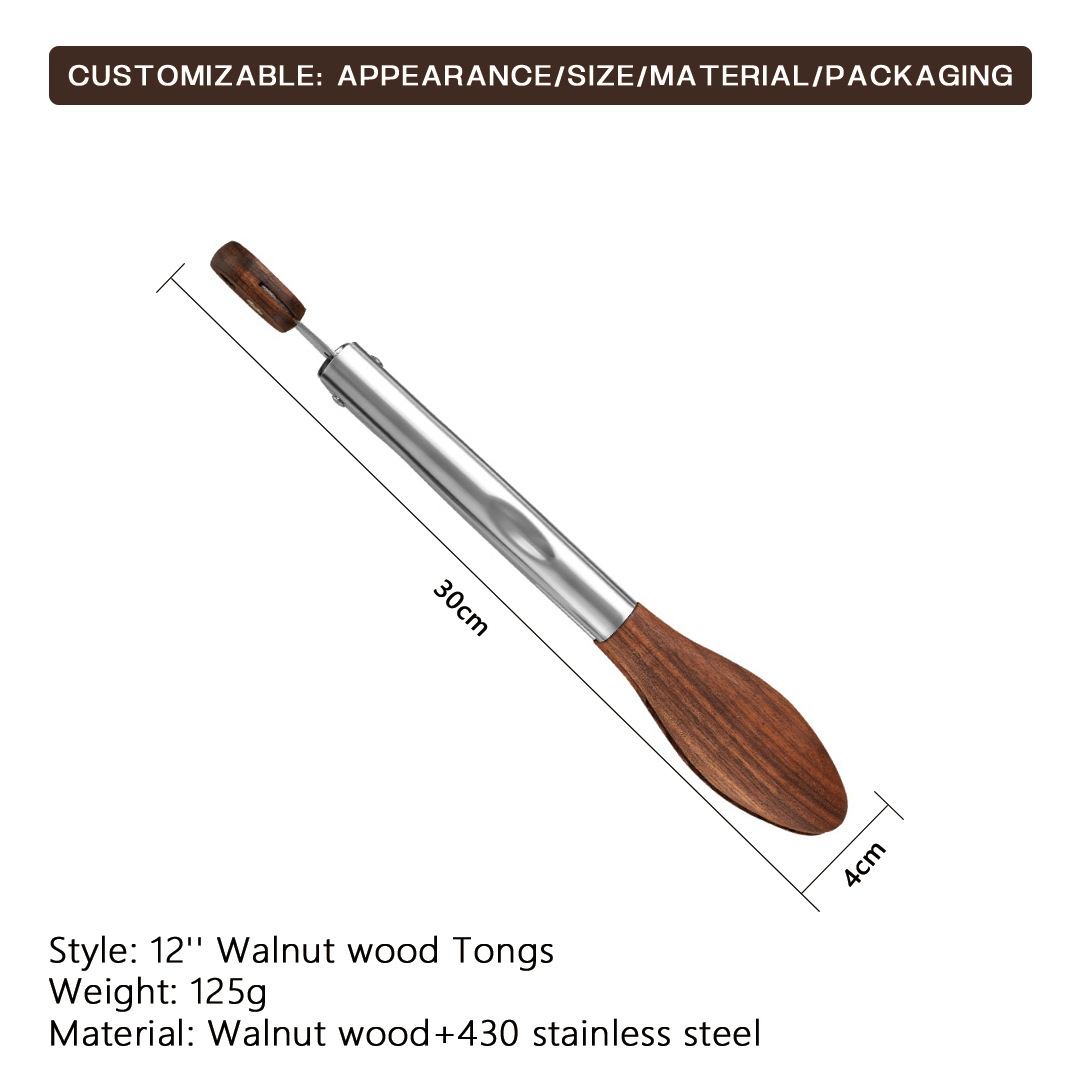 Pinces en bois de noyer kaki-12''