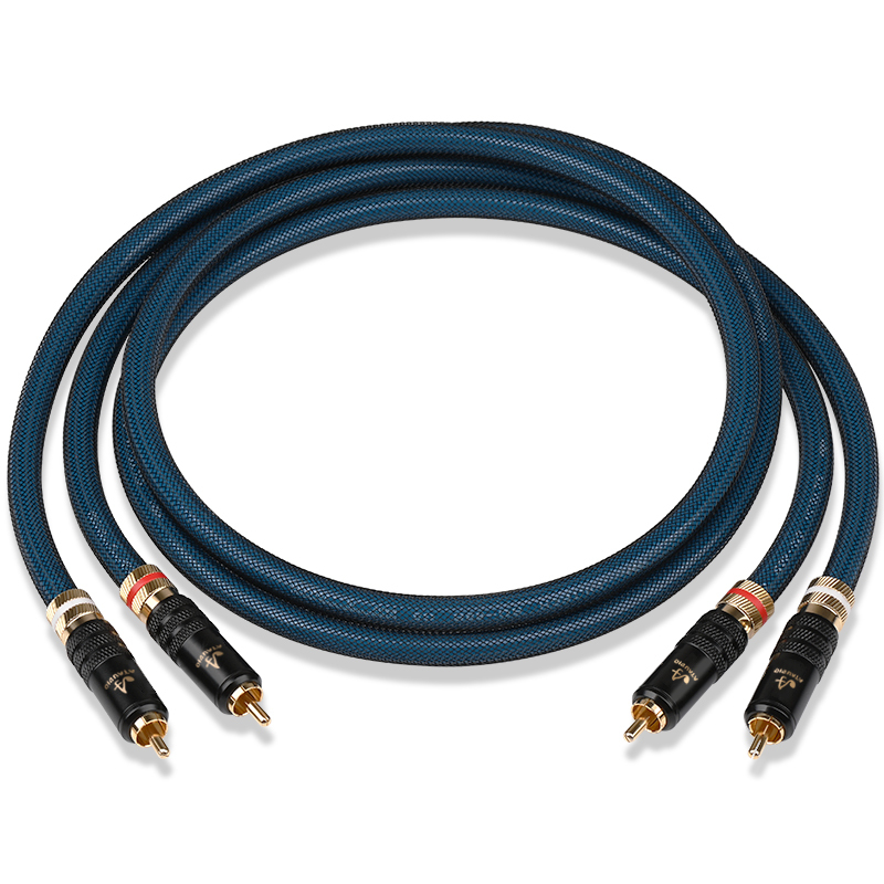 blue 2rca cable