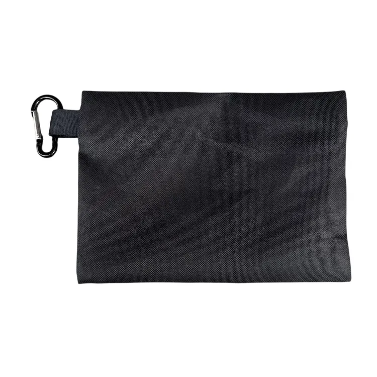 Custom Eco Friendly Small Zipper Pouch Waterproof Black Zipper Tool Makeup Cosmetic Bag Packing Polyester Zipper Pouch Bag