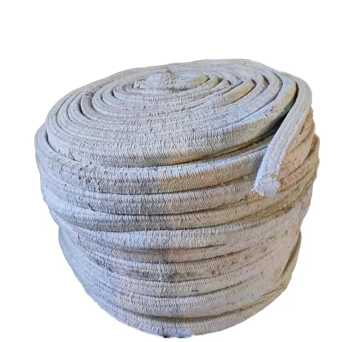 Cuerda de fibra cerámica de aislamiento de alta temperatura, material de sellado
