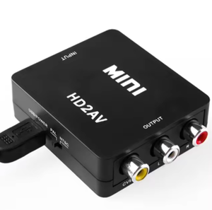 HDMI2AV Compuesto Mini HD 4K entrada a 3 RCA Audio Video AV CVBS Caja convertidora para computadora DVD a HDTV