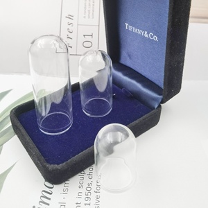 20*50mm Glass DIY Miniature Glass Display Cylinder <strong>Dome</strong> Hand Blown Glass <strong>Tube</strong> for Making Jewelry