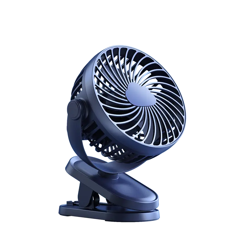 2024 novo ventilador de braçadeira com medidor rotativo recarregável, mini ventilador de mesa com 3 velocidades, compatível com USB, para uso doméstico e ao ar livre
