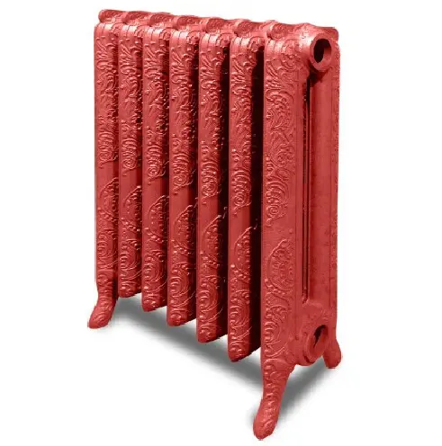 暖房システム用の古いロココ装飾鋳鉄ラジエーター