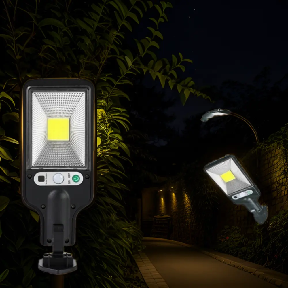 COB LED Solar Street Light Remote Control Outdoor Motion Sensor Solar Wall Light, Powered Motion Sensor LED Solar Flood Light