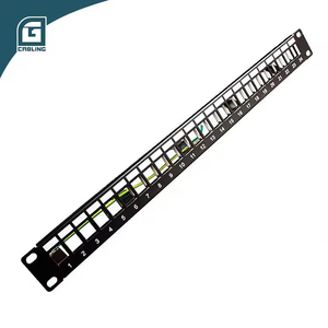 Gcabling 19 inç raf montaj keystone ağ 24 port cat6 boş boş patch panel yüksüz raf cobinet için - Product Image 2