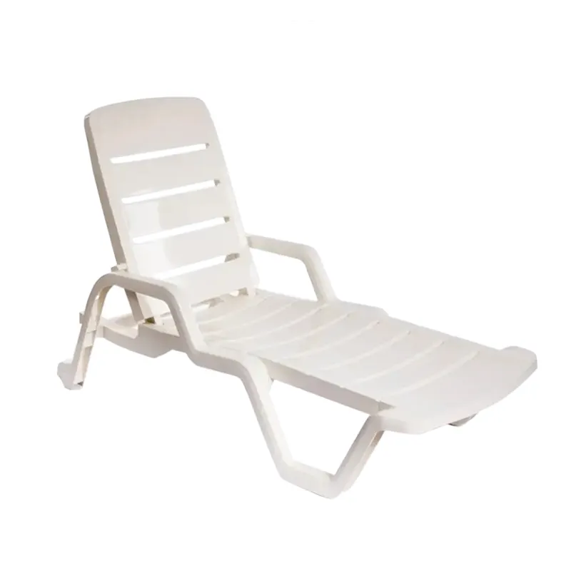 Unionpromo cadeira de praia de plástico dobrável, cama solar de luxo