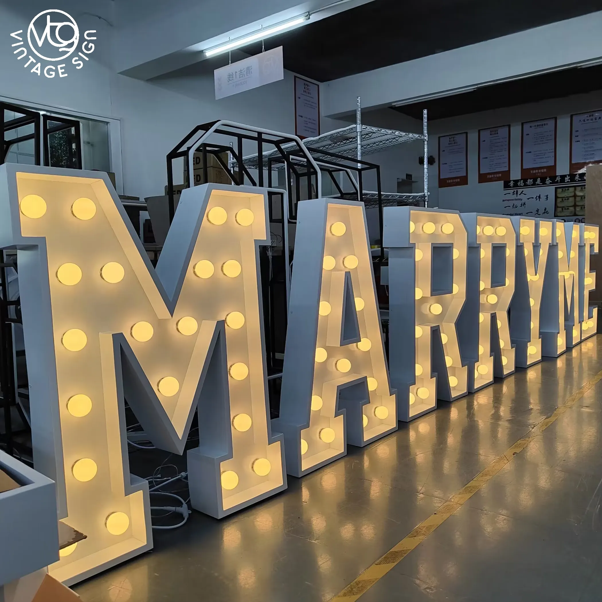 Original Factory Light Up Letters Large Marquee Letter Lights Indoor Wedding Decoration With Wholesale Price