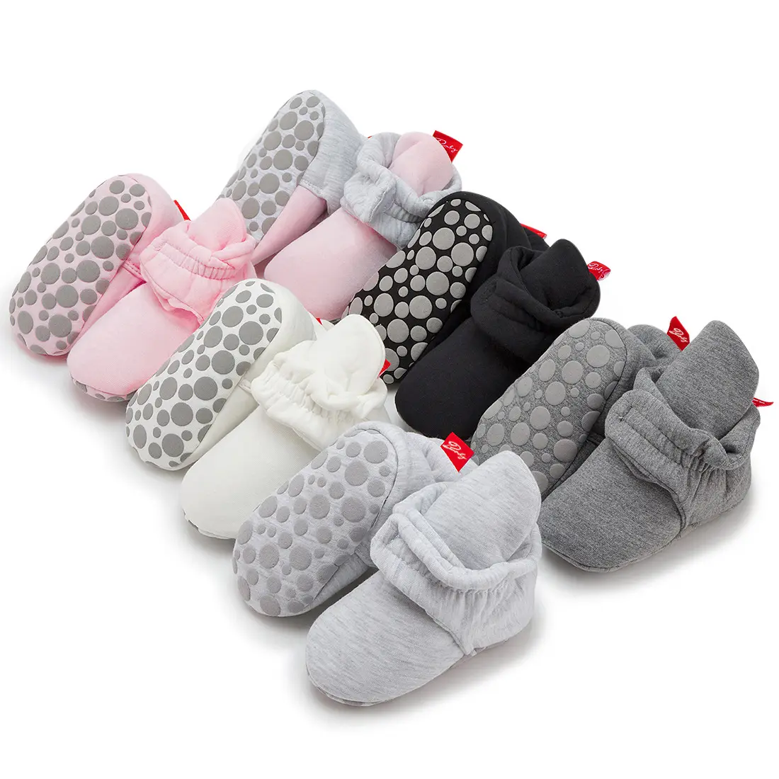 Calcetines de algodón con estampado a rayas para niño y niña, calcetín para cuna