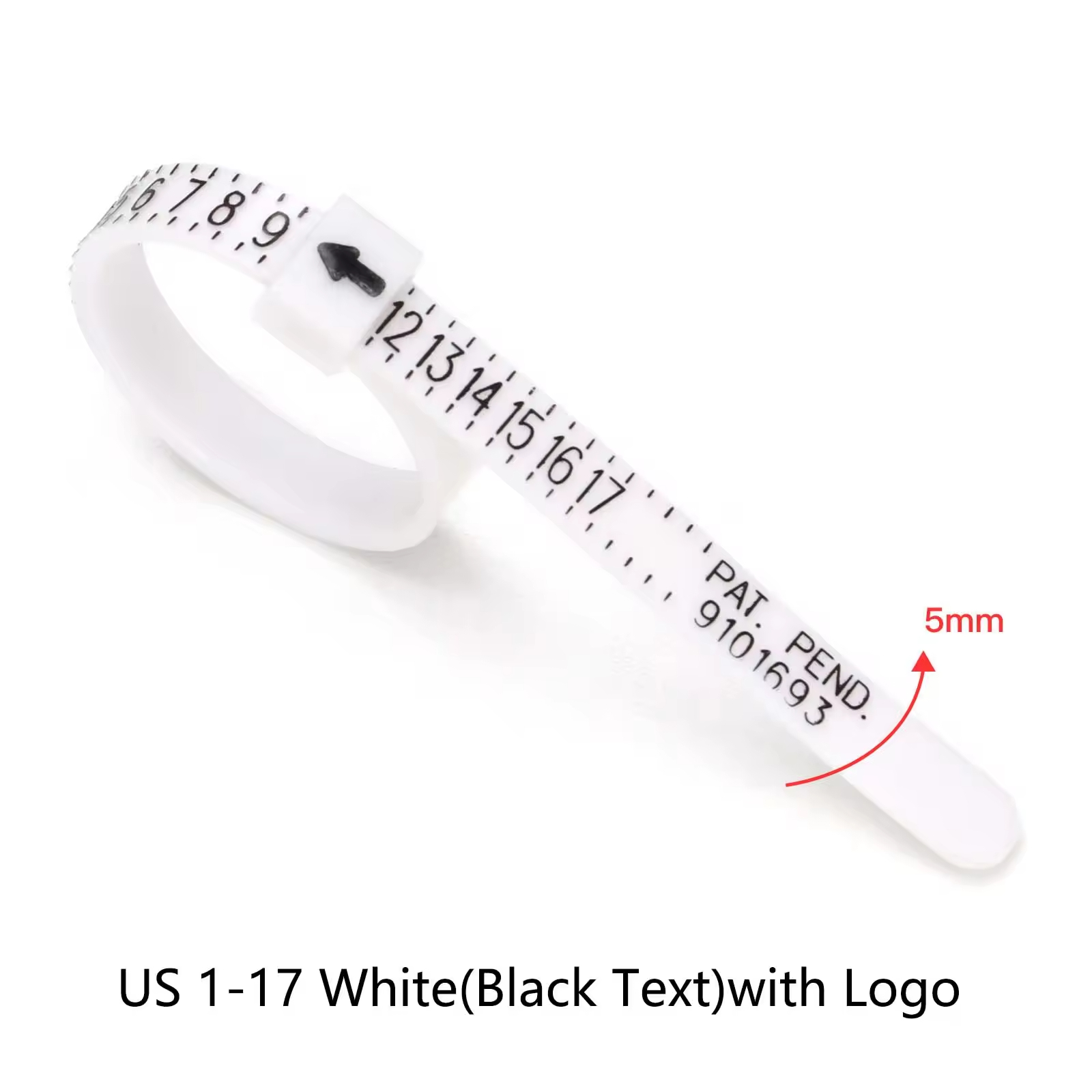 US 1-17 White(Black Text)with Logo