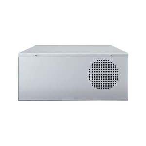 Industrial 1U PSU Flex PC Desktop Server Chasis Montado en la pared con placa base ATX Sistema operativo Linux Monitor de computadora Stock