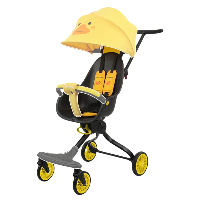 Ultra-Licht、draagbare En Gemakkelijk Gevouwen Kinderwagen Kinderwagen Kan Zitten En Liggen Licht Shock-Absorberende Pasgeboren