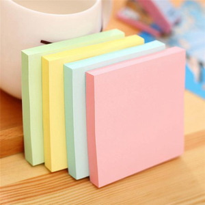 Bloc de notas adhesivas de papel impreso personalizado adhesivo fuerte colorido de 3x3 pulgadas - Product Image 5