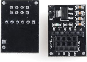 NRF24L01ワイヤレスアダプターモジュール3.3Vロボットカー用8ピン用ソケットアダプタープレートボード24L01ワイヤレスモジュール - Product Image 3