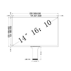 14.0 "Inch Capacitief Touchscreen Paneel Voor <span class=keywords><strong>Open</strong></span> <span class=keywords><strong>Frame</strong></span> Industriële <span class=keywords><strong>Lcd</strong></span> Monitor <span class=keywords><strong>Open</strong></span> <span class=keywords><strong>Frame</strong></span> - Product Image 5