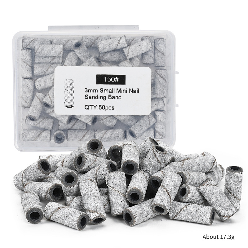 50pcs white small size sand ring boxed 150#(without bearing)