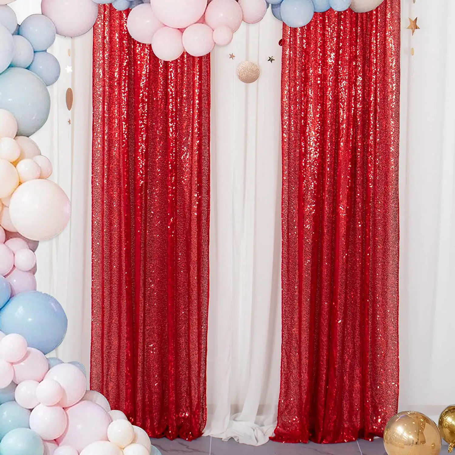 Atacado criptografia de alta qualidade Birth Party Wedding Sequined Backdrop Decoração Multi cor Todo o Tamanho Decoração Lantejoula Brilhante