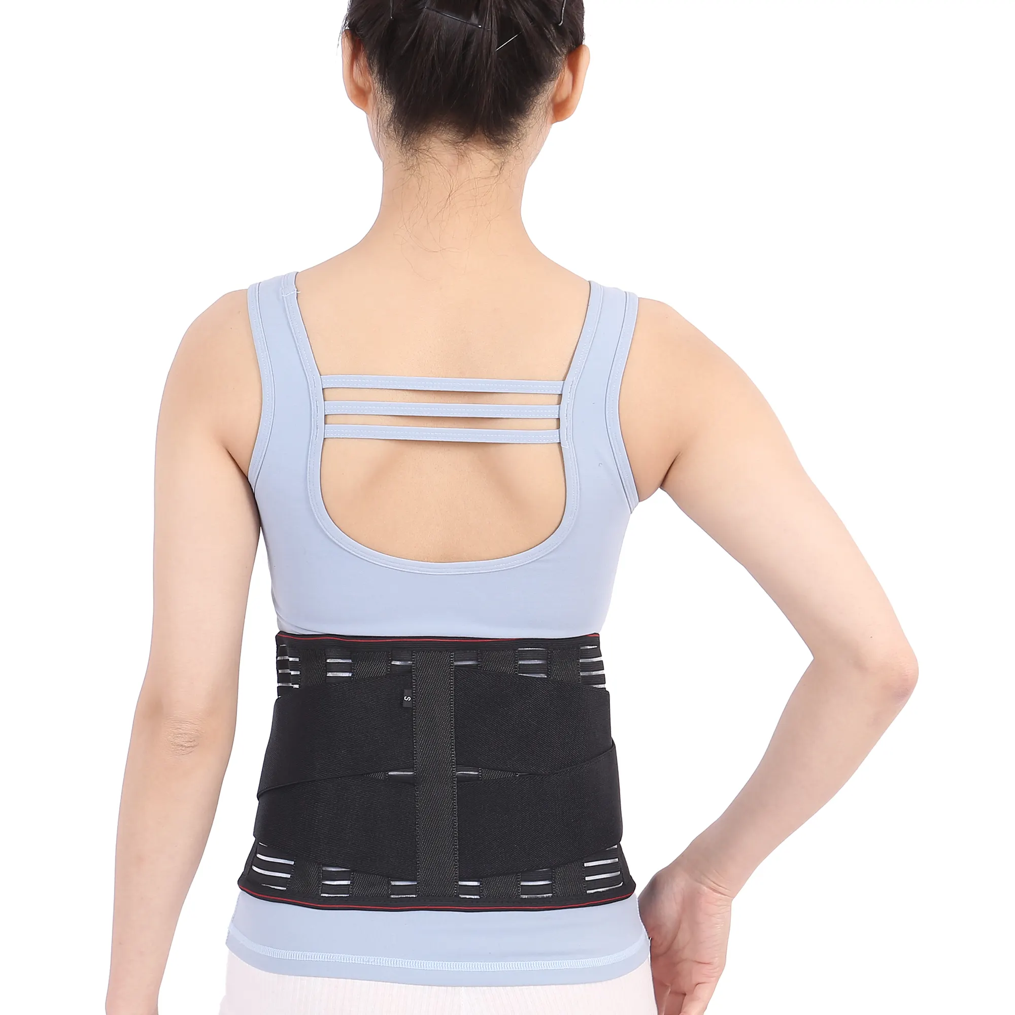 Vollelastik-Gürtel mit herausstehenden Taillenplatte elastisch und atmungsaktiv Gürtelfestung Rückenstütze
