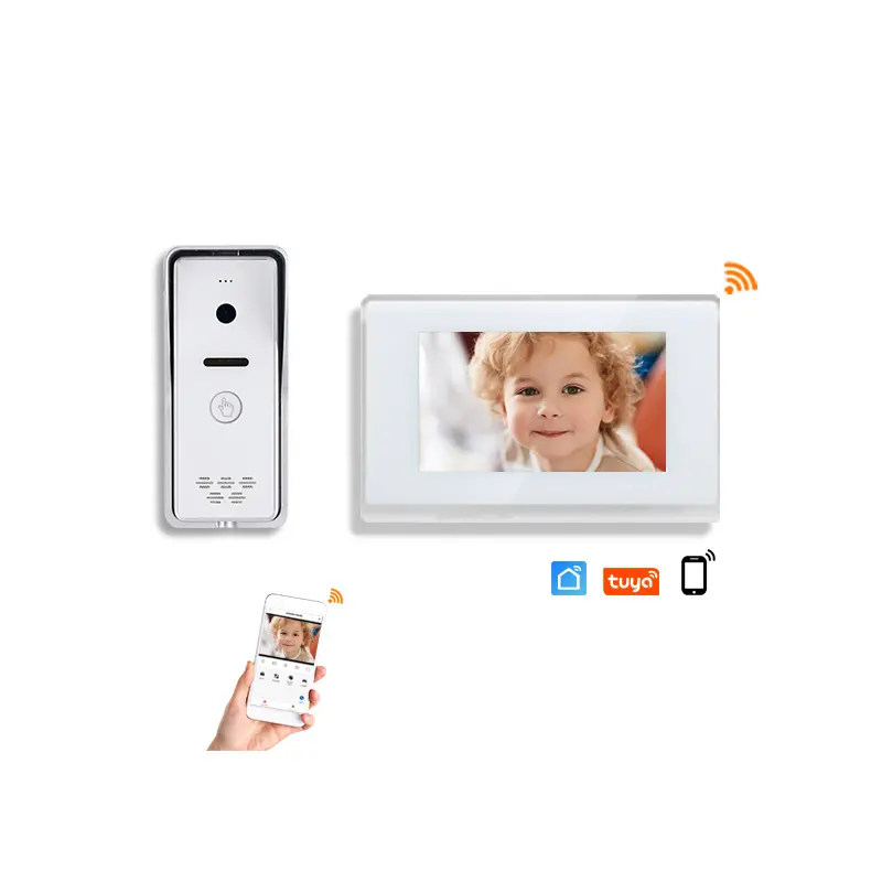 Hot sole unlock smart doorbell ip video pintu telepon interkom