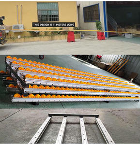 Sistema di stoccaggio per scaffalature per Pallet trasportatore per rack di flusso a rulli con guida di scorrimento in cartone di alta qualità - Product Image 2