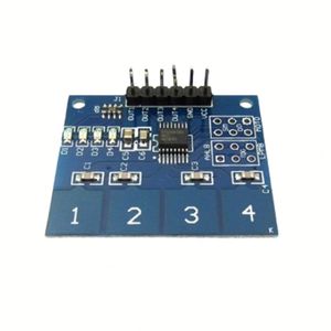 4チャネルTTP224容量性タッチモジュールデジタルタッチスイッチセンサー - Product Image 1