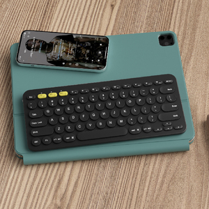 Teclado Delgado Dual Bluetooth 2,4G inalámbrico ergonómico teclado silencioso para Android Windows IOS Tablet teléfono celular IPhone IPad - Product Image 1