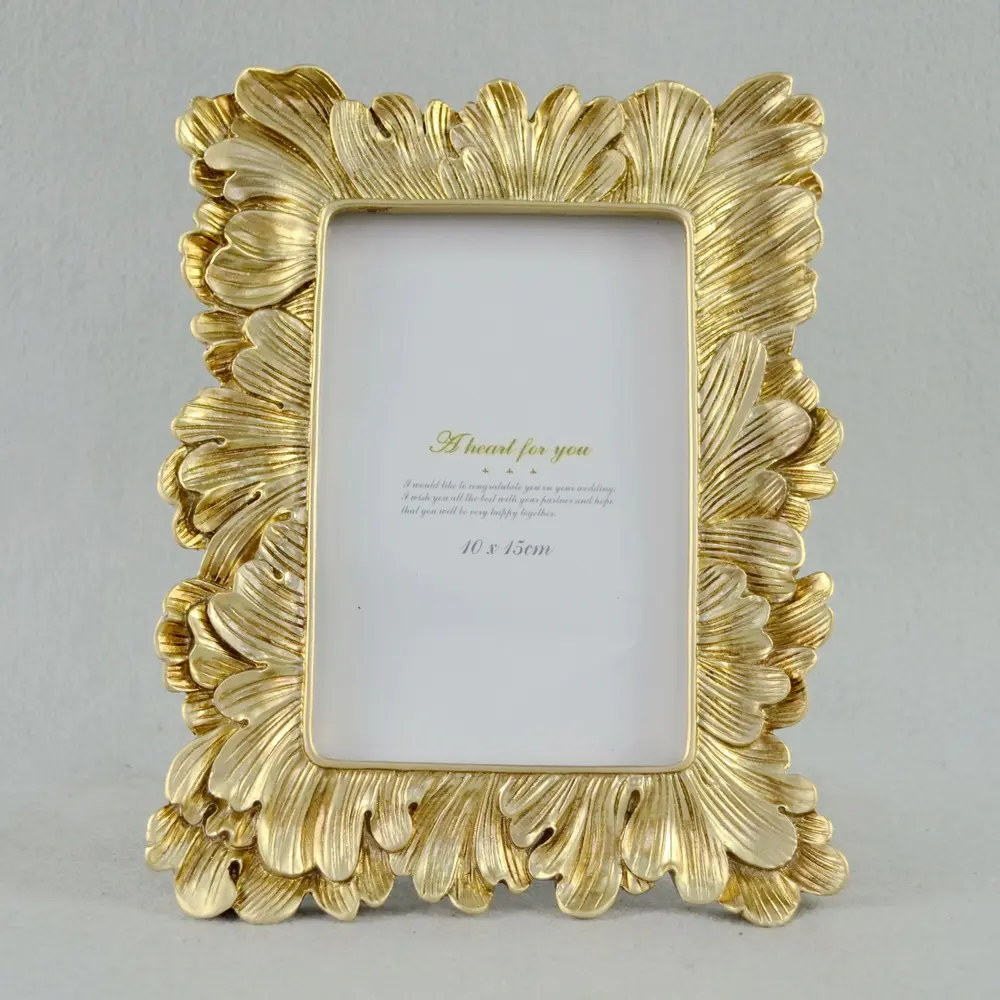 Resin ornate vintage antique style polyresin picture photo frames wholesale