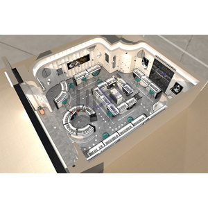 LUX Design High End Watch Shop Design Factory Bespoke <strong>Center</strong> Round Watch Display Showcase High Quality Jewelry Display Counter - Product Image 6