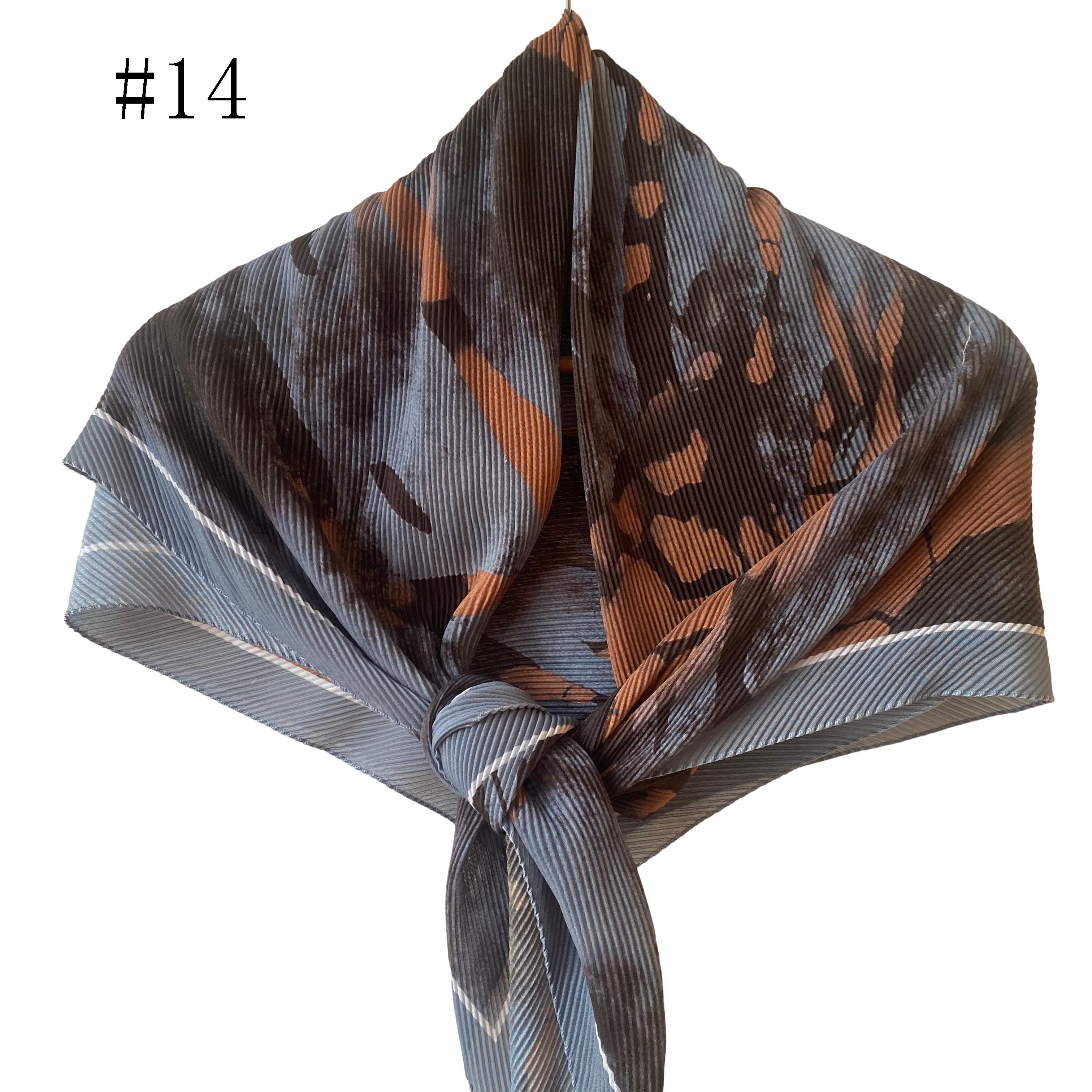 Foulard carré ombré en coton -#14