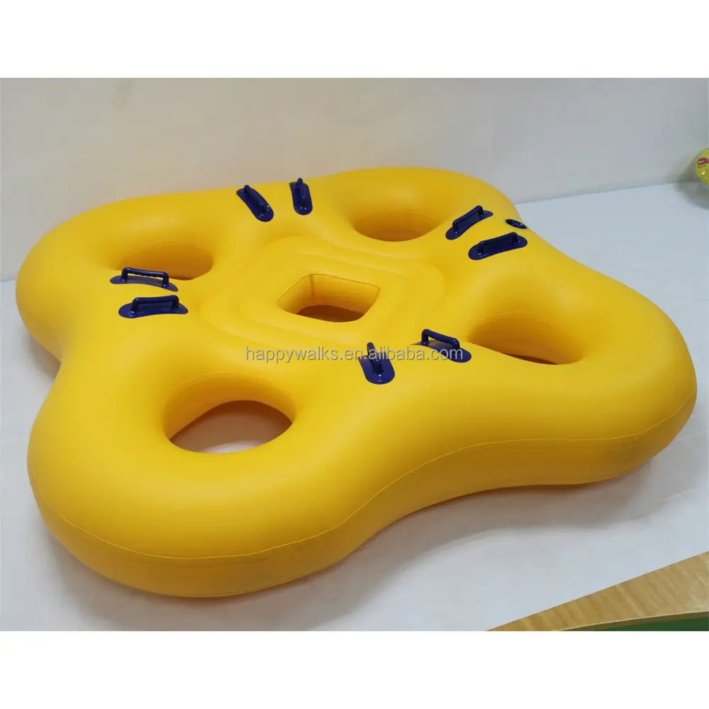 लोकप्रिय पीला पानी नाव ट्यूब पानी स्लाइड खेल परिवार 3-4 लोगों के लिए पानी के खेल खिलौने