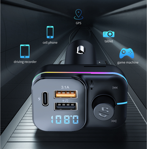 車のサポートのためのc充電器を備えた高品質のmp3usb USBディスク/tfカードプレイtype-c & usb-a & usb-b3in1急速充電器 - Product Image 4