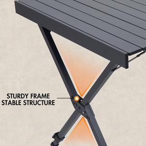 Tùy Chỉnh Có Thể Điều Chỉnh Chiều Cao Có Thể Tháo Rời Hình Chữ Nhật Cuộn Up Nhôm Xách Tay Bãi Biển Cắm Trại Du Lịch Dã Ngoại Gấp Nâng Ngoài Trời Bảng - Product Image 5