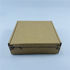 Recycelbare einfache braune Versandkartons für kleine Unternehmen kleine wellpappe-Versandkartons aus Karton zur Verpackung Geschenk Reißverschlussboxen - Product Image 4