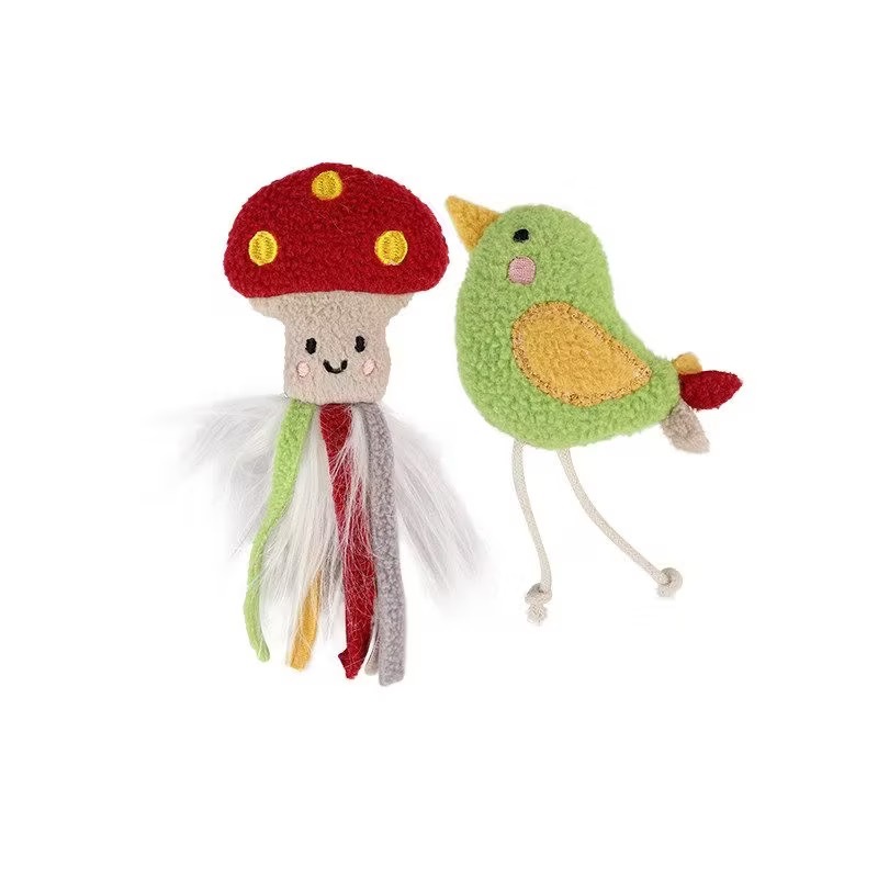 Champignon et oiseau