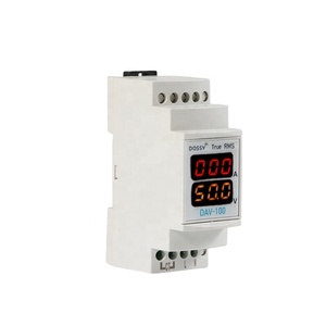 DAV-100 Din-Rail-Typ Einphasige digitale LED-Anzeige Ampere meter Voltmeter Strom messer - Product Image 1