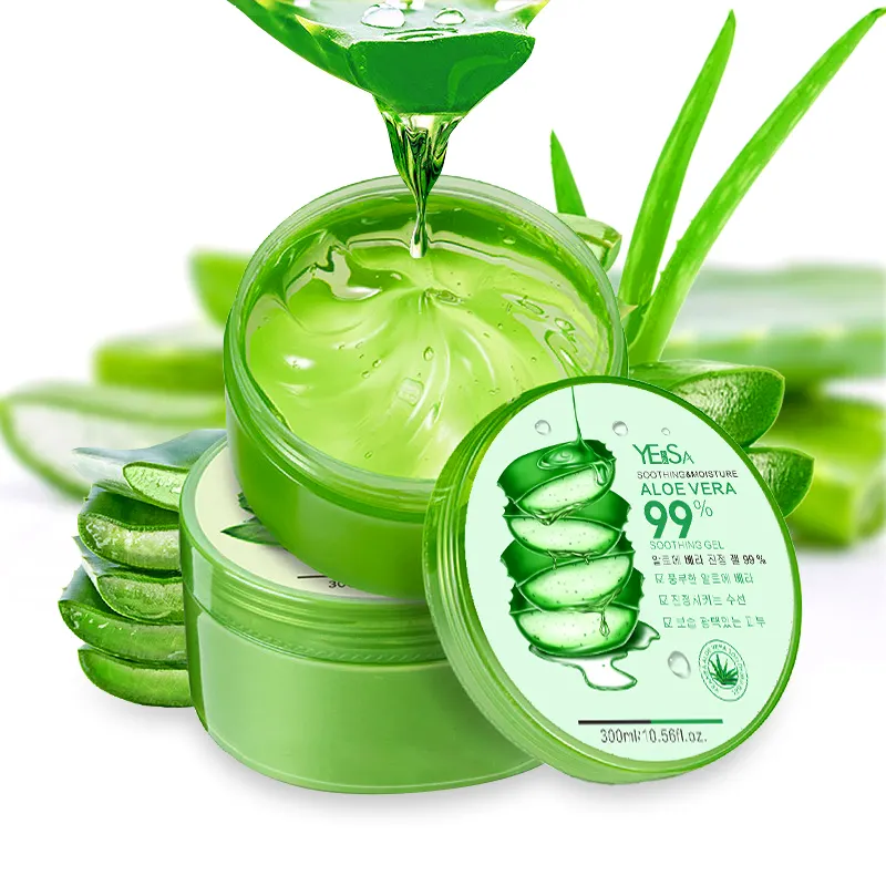 Yearsa 300ml gel aloe vera visage apaisant après soleil soins de la peau soulager l'acné bio pur aloe vera gel hydratant