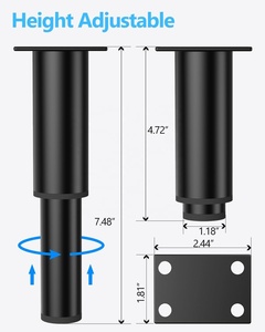 Có thể điều chỉnh ngoài trời phòng khách đồ nội thất hỗ trợ cột Telescopic giường chân TV Tủ Bàn cà phê với xoay tăng tính năng - Product Image 2