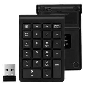 Teclado numérico inalámbrico Bluetooth 22 teclas Mini teclado numérico para portátil, escritorio, PC 280mAh batería de litio