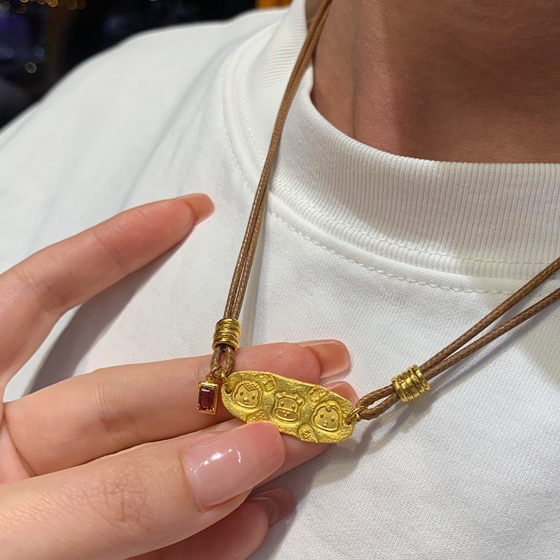 Multi Triple Brand Rope Necklace